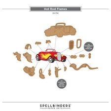 Spellbinders Dies - Classic Road Legends 2.0 / Hot Rod Flames